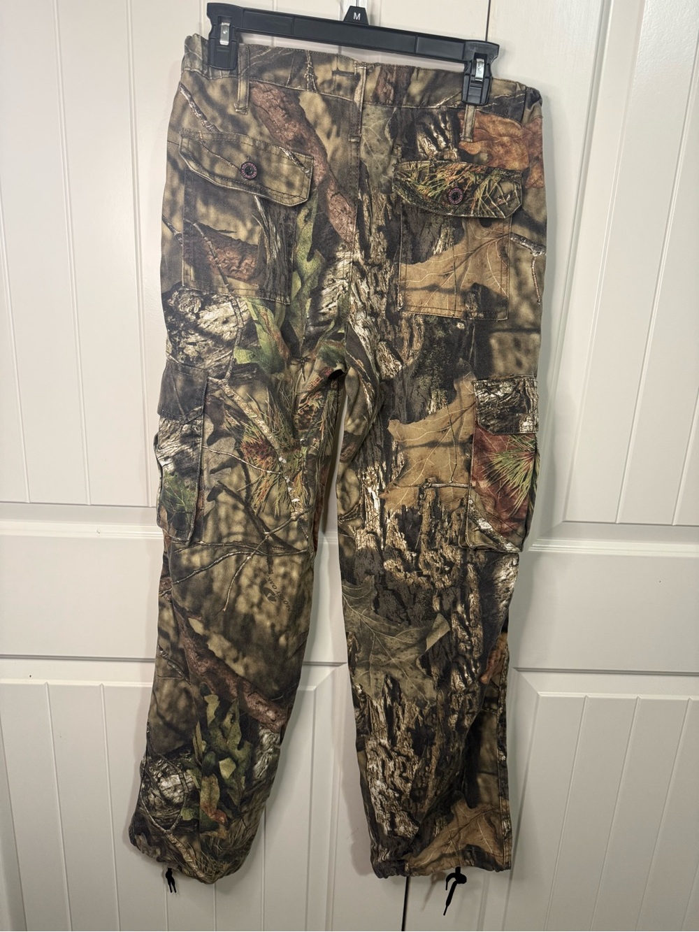 Mossy Oak Camo Wide Leg Cargo Pants in Brown and Green